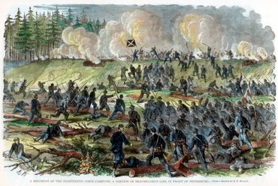 Belägringen av Petersburg, Virginia, amerikanska inbördeskriget, c1864-c1865 av Unbekannt
