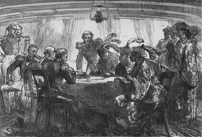 Undertecknande av Nankinfördraget, c1880 av Unbekannt