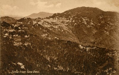 Simla från Tara Devi, c1918-c1939. av Unbekannt