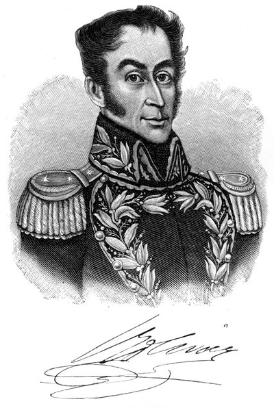 Simon Bolivar, sydamerikansk revolutionär ledare från 1800-talet, 1901 av Unbekannt