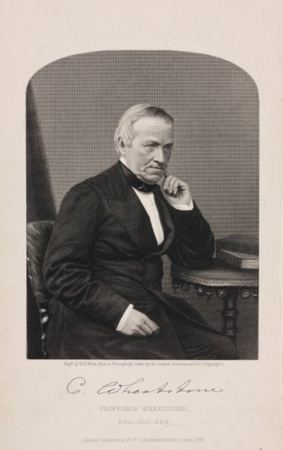 Sir Charles Wheatstone, engelsk fysiker av Unbekannt