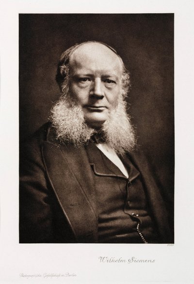 Sir Charles William Siemens, tysk ingenjör, c 1860-1870 av Unbekannt