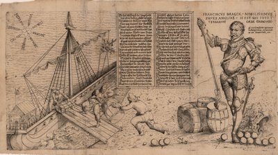 Sir Francis Drake, ca 1588. av Unbekannt