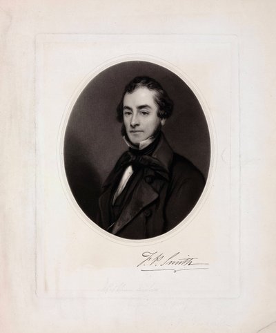 Sir Francis Pettit Smith, engelsk mariningenjör, ca 1850-talet av Unbekannt