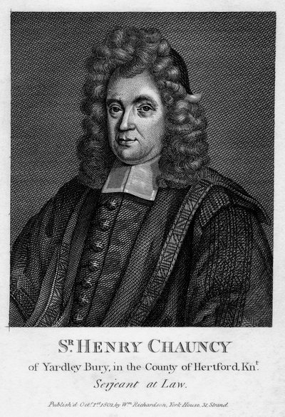 Sir Henry Chauncy, engelsk advokat, utbildare och antikvarie, 1802 av Unbekannt
