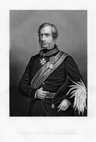 Sir Henry Havelock, brittisk general, 1800-talet av Unbekannt