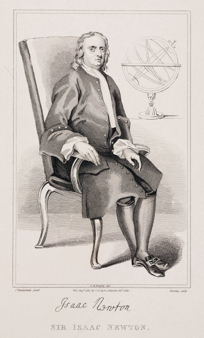 Sir Isaac Newton, engelsk matematiker och fysiker, ca 1725 av Unbekannt