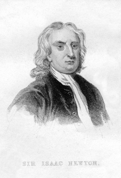 Sir Isaac Newton, engelsk matematiker, astronom och fysiker av Unbekannt