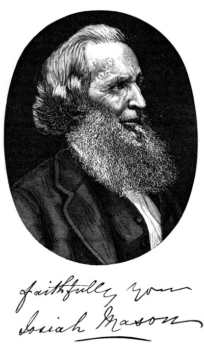 Sir Josiah Mason, engelsk penntillverkare, c1880 av Unbekannt