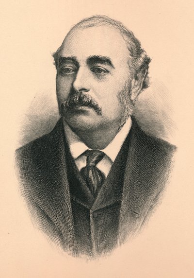 Sir Matthew White Ridley, 1:e Viscount Ridley 1842-1904, brittisk konservativ politiker och stab. av Unbekannt