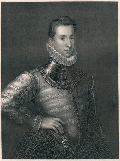 Sir Philip Sidney, c1576, början av mitten av 1800-talet. av Unbekannt