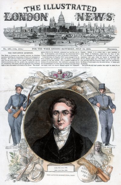 Sir Robert Peel, 1850 av Unbekannt
