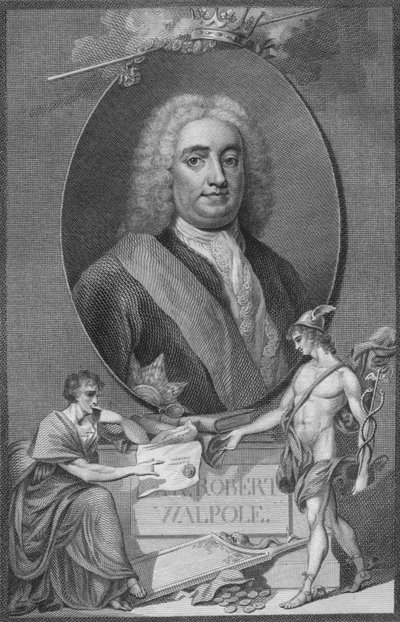 Sir Robert Walpole, 1790 av Unbekannt