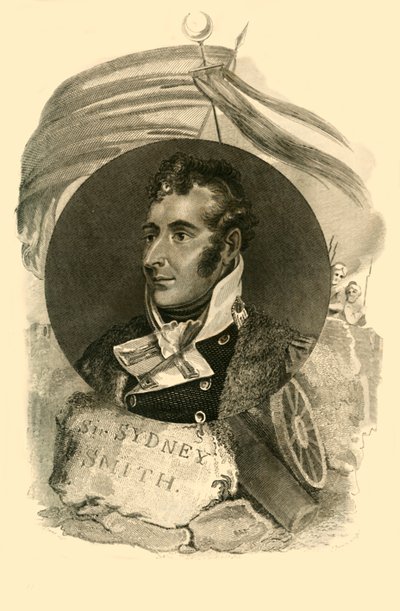 Sir Sidney Smith, som med 300 brittiska sjömän försvarade Breach of Acre, 1764-1840, 1816. av Unbekannt