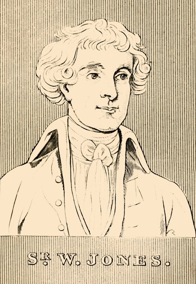 Sir W. Jones, 1746-1794, 1830. av Unbekannt