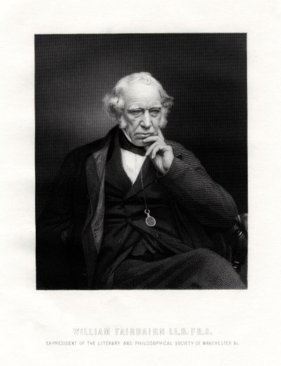 Sir William Fairbairn, 1st Baronet, skotsk ingenjör, 1800-talet av Unbekannt