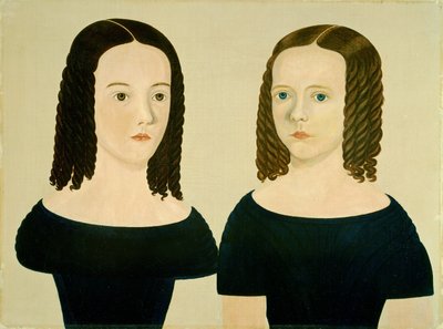 Systrar, c. 1840. av Unbekannt