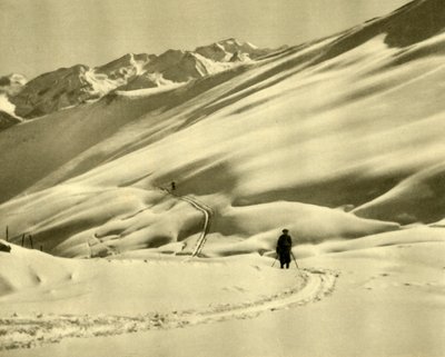 Skidåkning vid Upper Schlossalm, nära Bad Hofgastein, Österrike, c1935. av Unbekannt