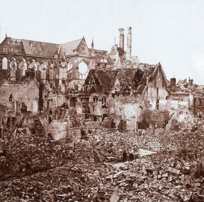 Soissons katedral, Soissons, norra Frankrike, c1914-c1918. av Unbekannt