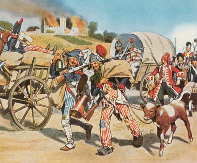 Soldater från den franska revolutionen i Pfalz, 1793, 1936. av Unbekannt
