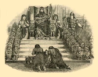 Salomons tron, restaurerad, 1890. av Unbekannt