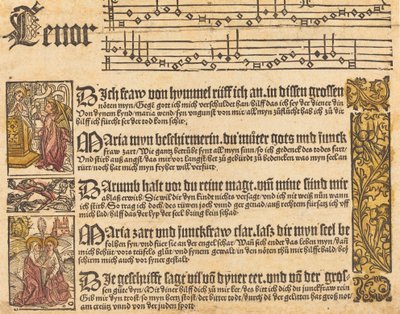 Sång till jungfrun, ca. 1500. av Unbekannt