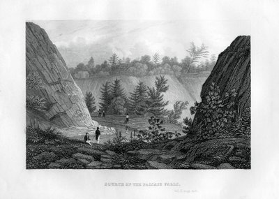 Källan till Passaic Falls, New Jersey, 1855 av Unbekannt