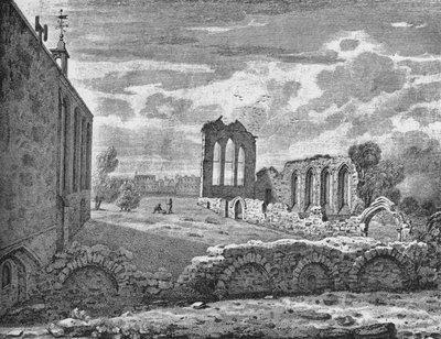 Sydostvy över Nunnery of St Helen, Bishopsgate, City of London, c1819 1906 av Unbekannt