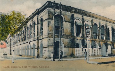 South Barrack, Fort William, Calcutta, sent 1800-tidigt 1900-tal. av Unbekannt