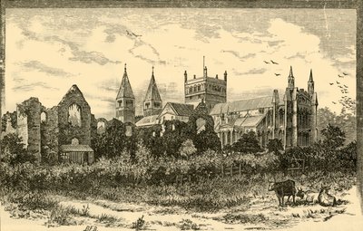 Southwell Minster and Ruins of the Palace, 1898. av Unbekannt