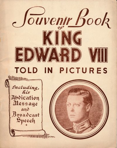 Souvenirbok av kung Edward VIII: Told in Pictures, 1937 av Unbekannt