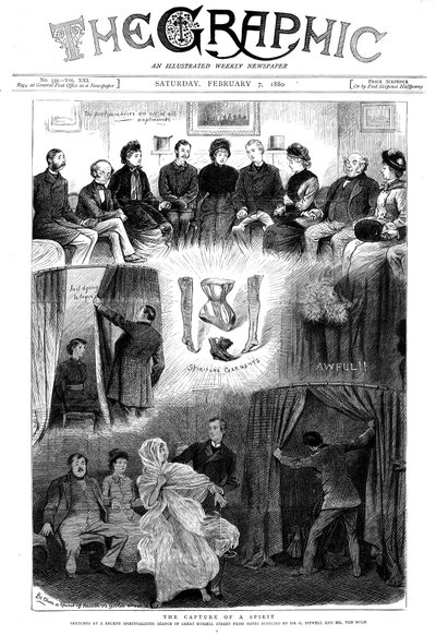 Ande avslöjad vid en seans i London, 1880 av Unbekannt