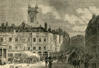 St. Andrews Church, från Snow Hill, 1850, c1872. av Unbekannt