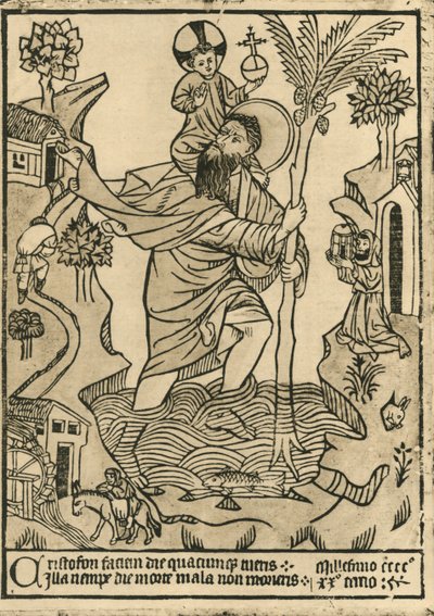 St Christopher. 1423, 1915. av Unbekannt