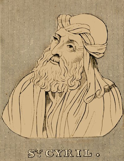 St. Cyril, c376-444, 1830. av Unbekannt