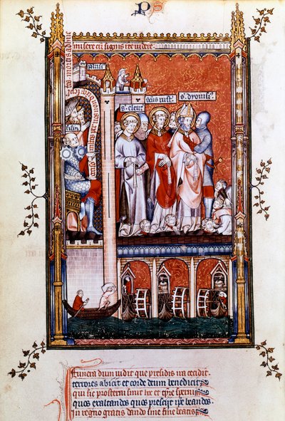 St Denis visas martyrerna, 1317 av Unbekannt