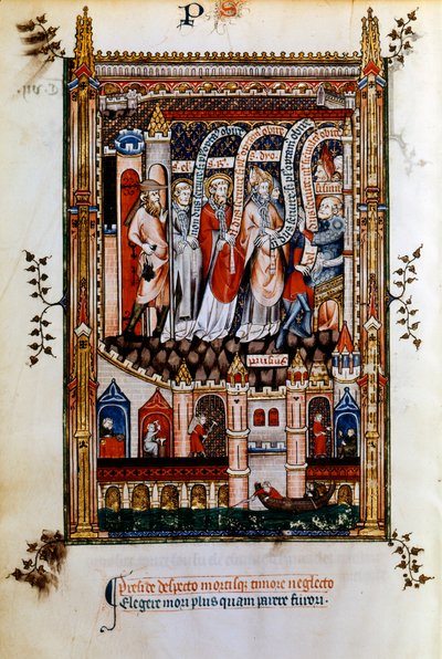 St Denis fördes till Sisinnius, 1317 av Unbekannt