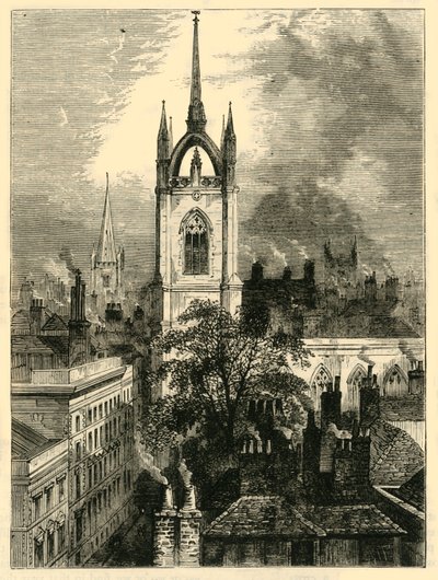 St. Dunstans-i-öster, c1872. av Unbekannt