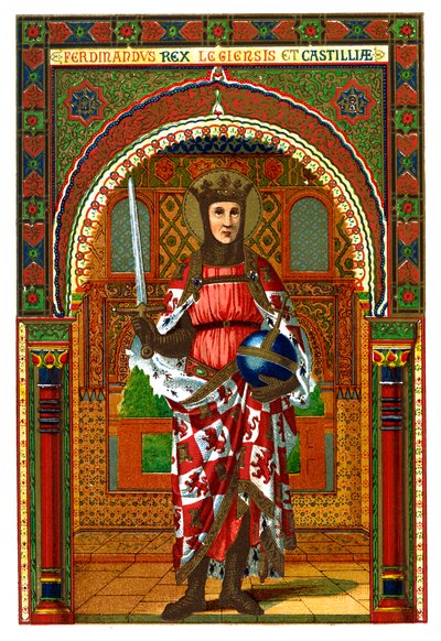 St Ferdinand Ferdinand III av Kastilien och León, 1886 av Unbekannt