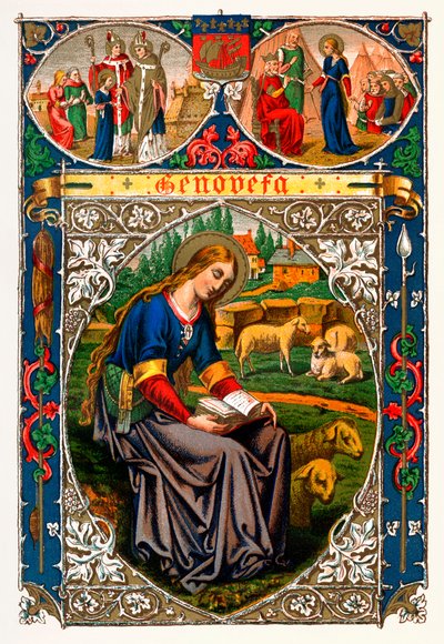St Genevieve, 1886 av Unbekannt