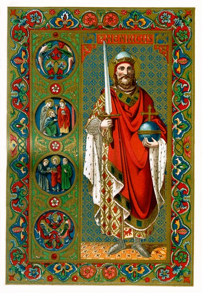 Sankt Henrik, helige romerske kejsare, 1886 av Unbekannt