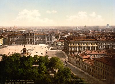 St Isaacs Square, St Petersburg, Ryssland, c1890-c1905 av Unbekannt