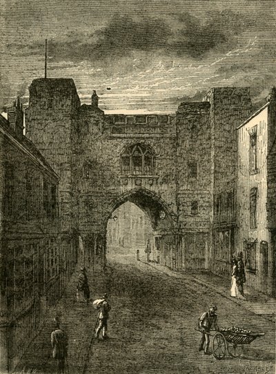 St. Johns Gate, Clerkenwell, c1872. av Unbekannt