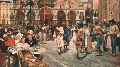Markusplatsen, Venedig, 1883, c1902. av Unbekannt
