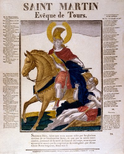St Martin av Tours, 300-talet 1800-talet av Unbekannt