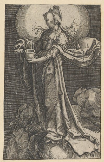 St. Maria Magdalena på molnen kopia, 1518. av Unbekannt