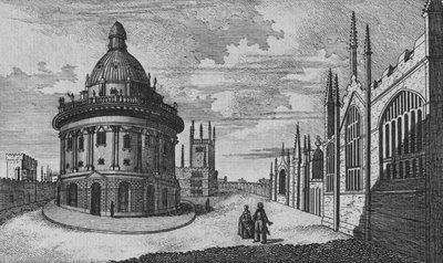 St. Marys Church och Radcliffe Library i Oxford, 1700-talet av Unbekannt