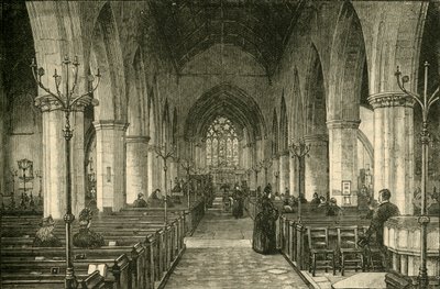 St. Nicholas Church: The Nave, 1886, 1898. av Unbekannt