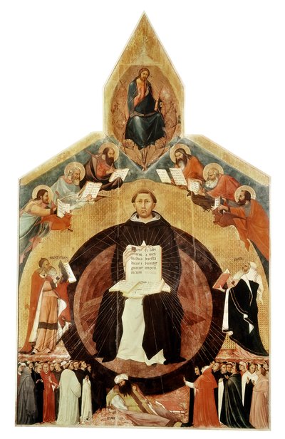 St Thomas av Aquino, italiensk teolog och filosof av Unbekannt