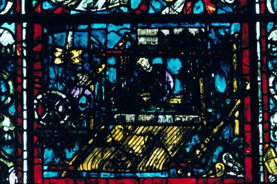 Målat glas, Chartres Cathedral, Chartres, Frankrike av Unbekannt